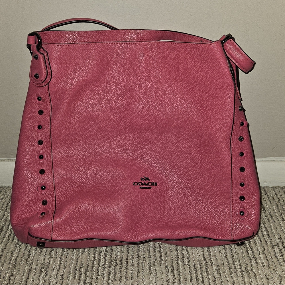 Coach Pink Leather Women's Bag